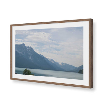[Color:Walnut], Picture of art in a Walnut frame of the corner