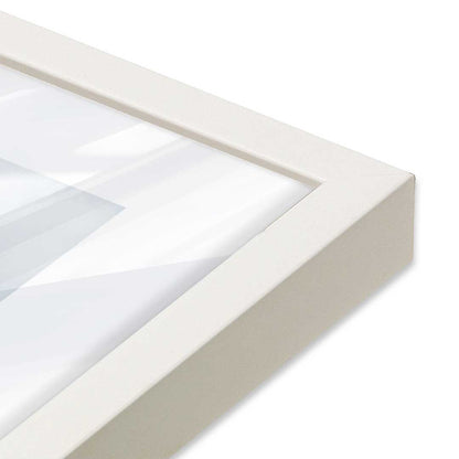 [Color:Opaque White], Picture of art in a Opaque White frame at an angle
