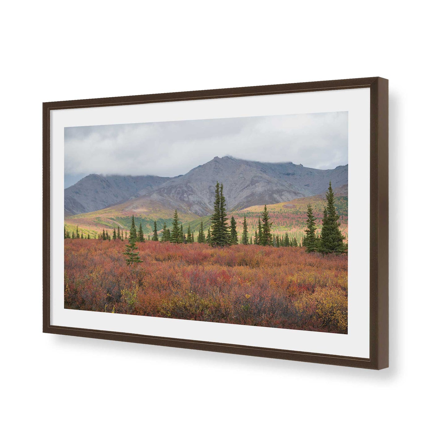 [Color:Belvinder Brown], Picture of art in a Belvinder Brown frame of the corner
