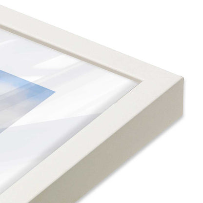 [Color:Opaque White], Picture of art in a Opaque White frame at an angle