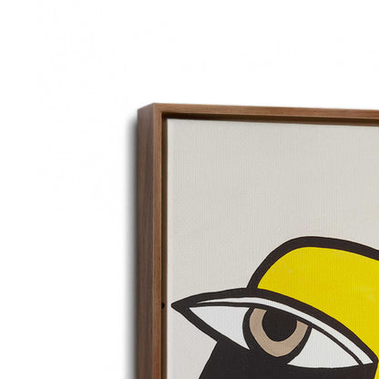 [Color:Walnut], Picture of art in a Walnut frame at an angle