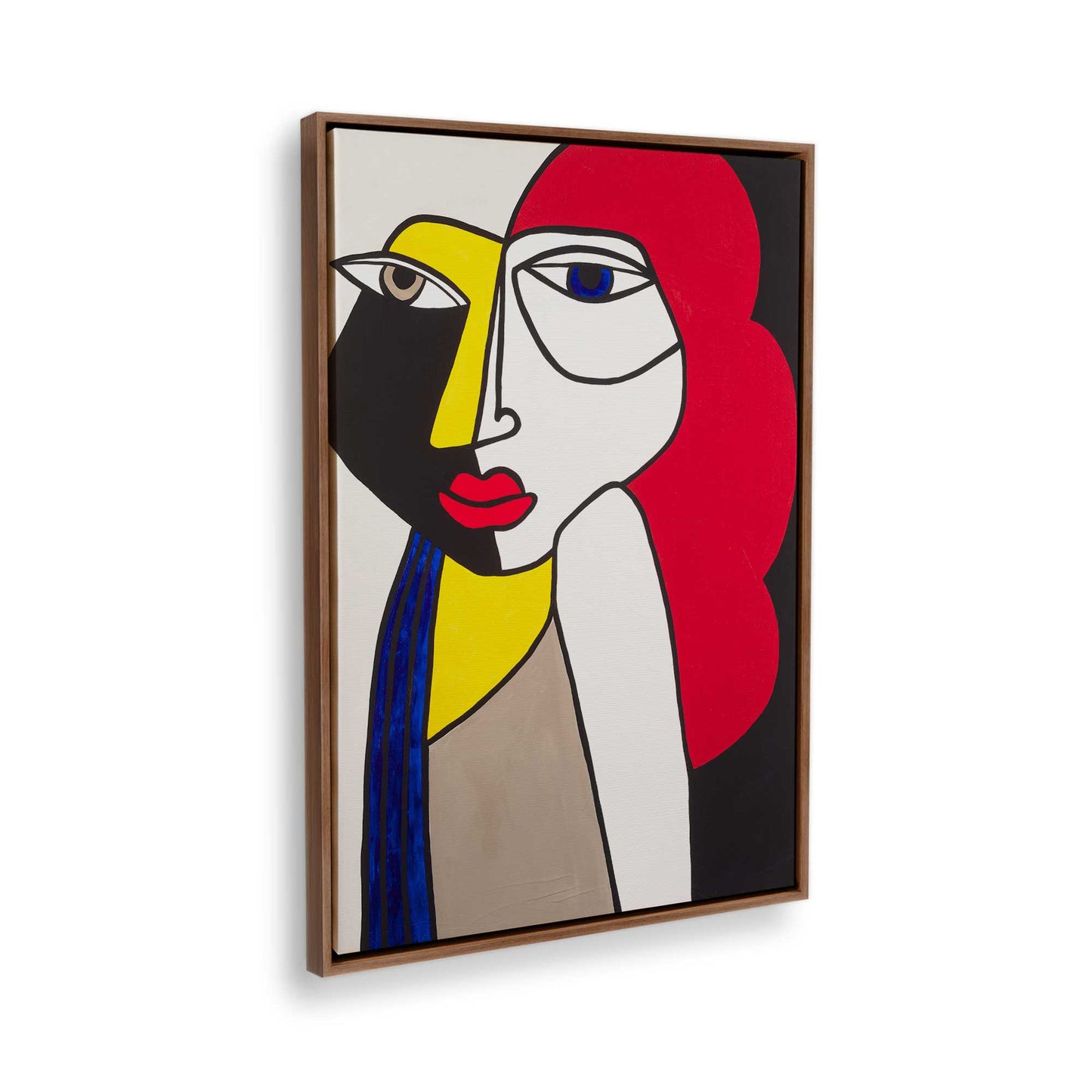 [Color:Walnut], Picture of the corner of the art