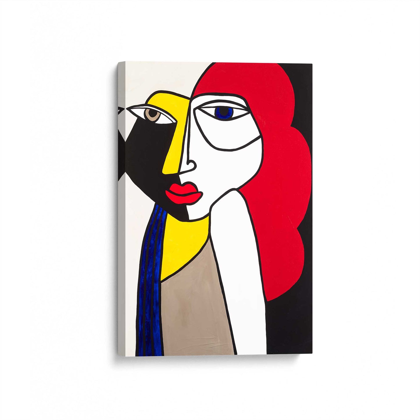 [Color:Stretched Canvas], Picture of art at an angle