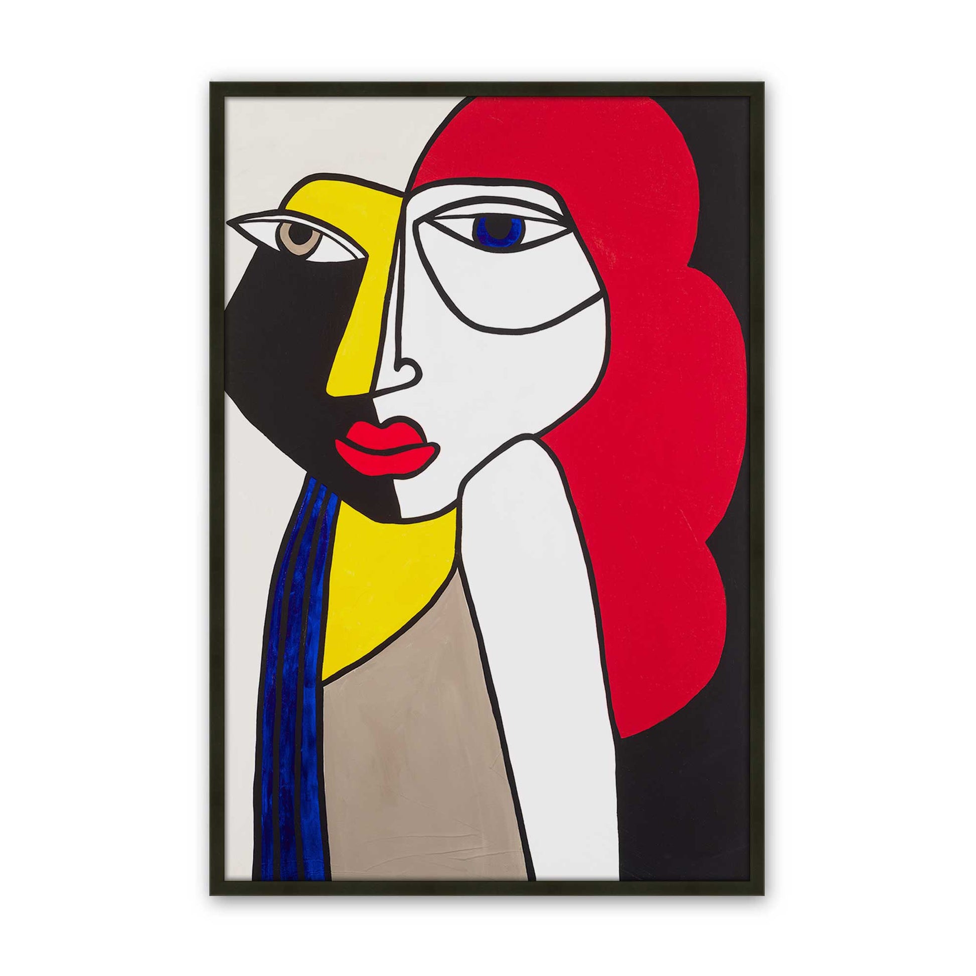 [Color:Satin Black], Picture of art in a Satin Black frame