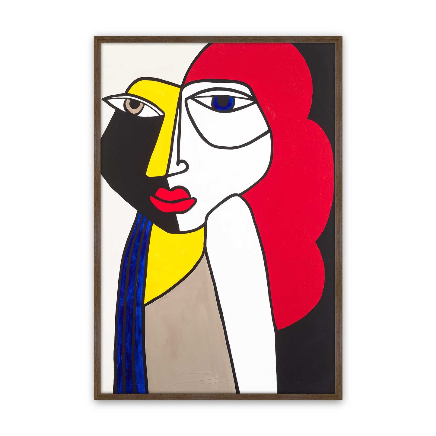 [Color:Walnut], Picture of art in a Walnut frame