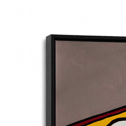[Color:Satin Black], Picture of art in a Satin Black frame at an angle