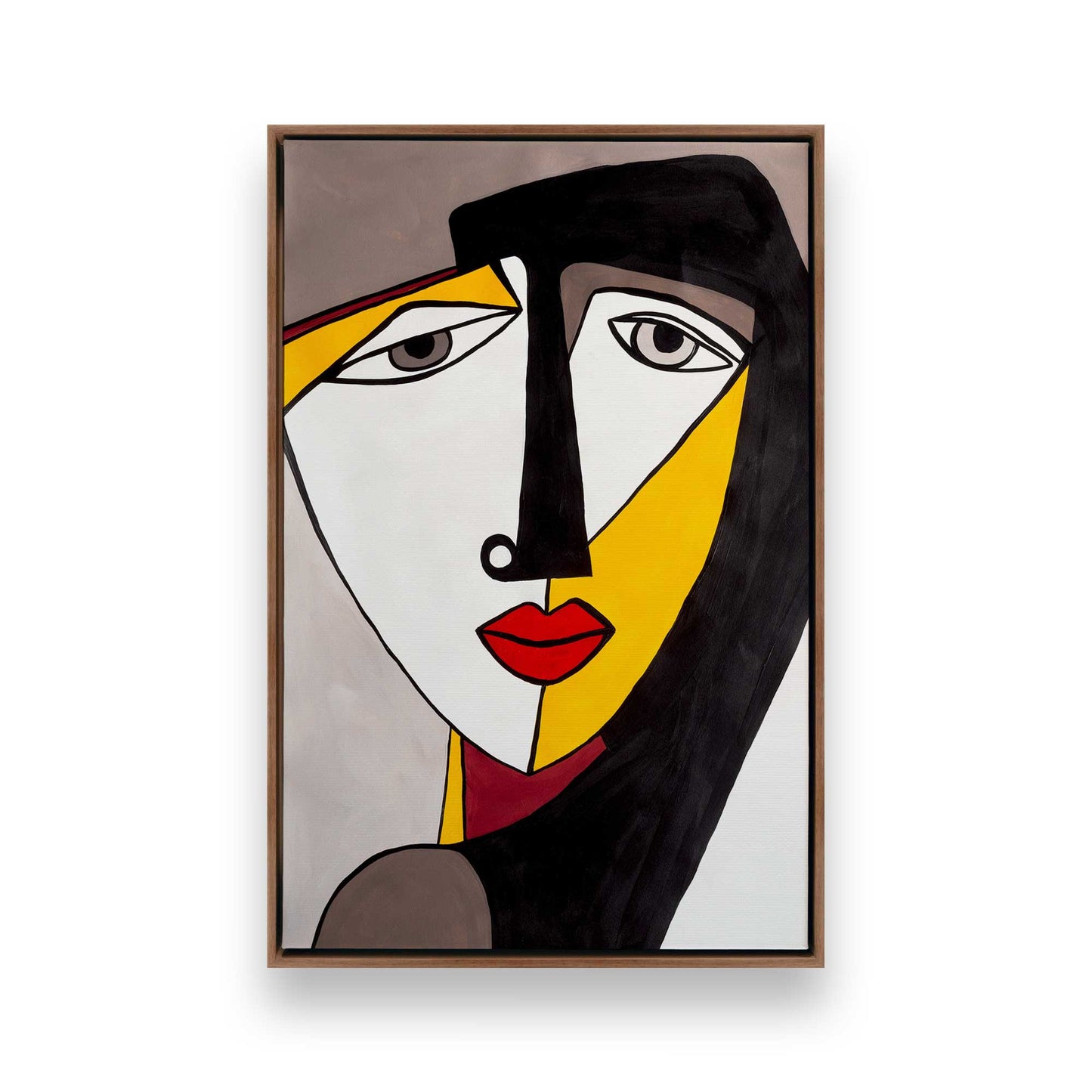 [Color:Walnut], Picture of art in a Walnut frame
