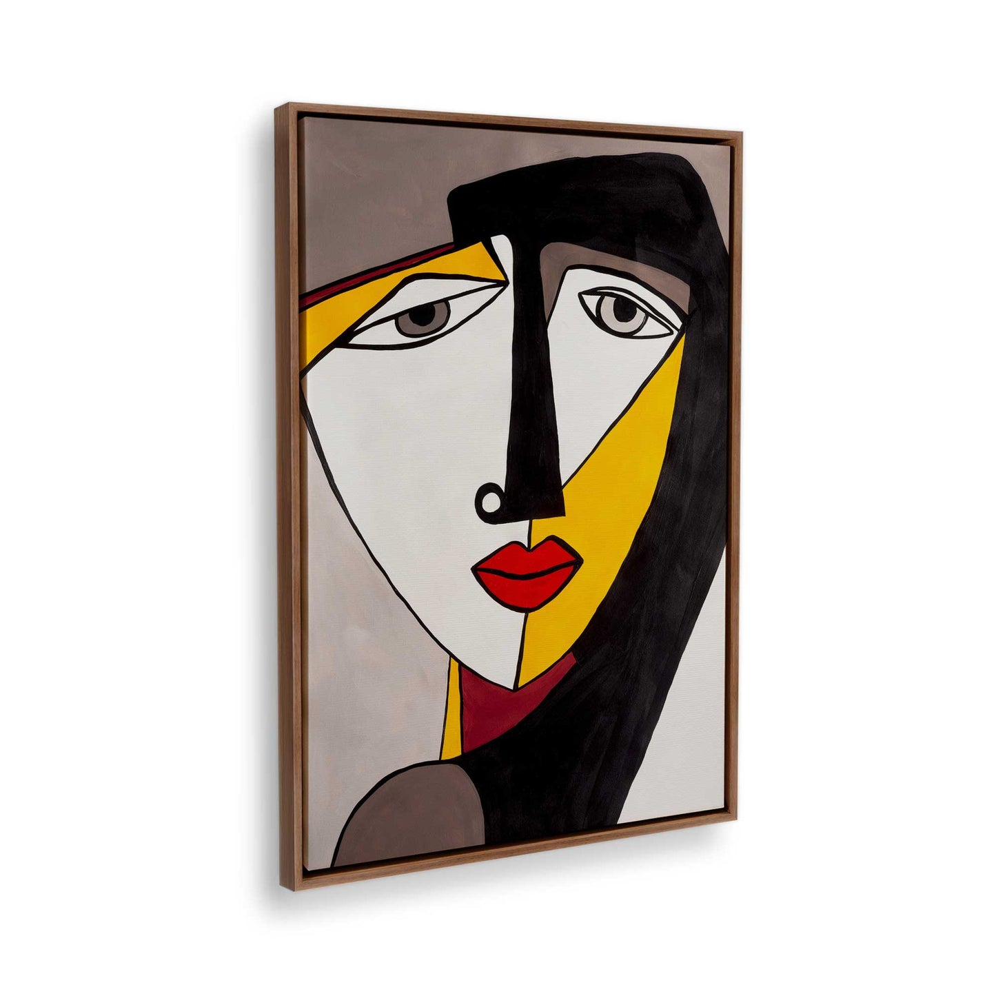 [Color:Walnut], Picture of the corner of the art