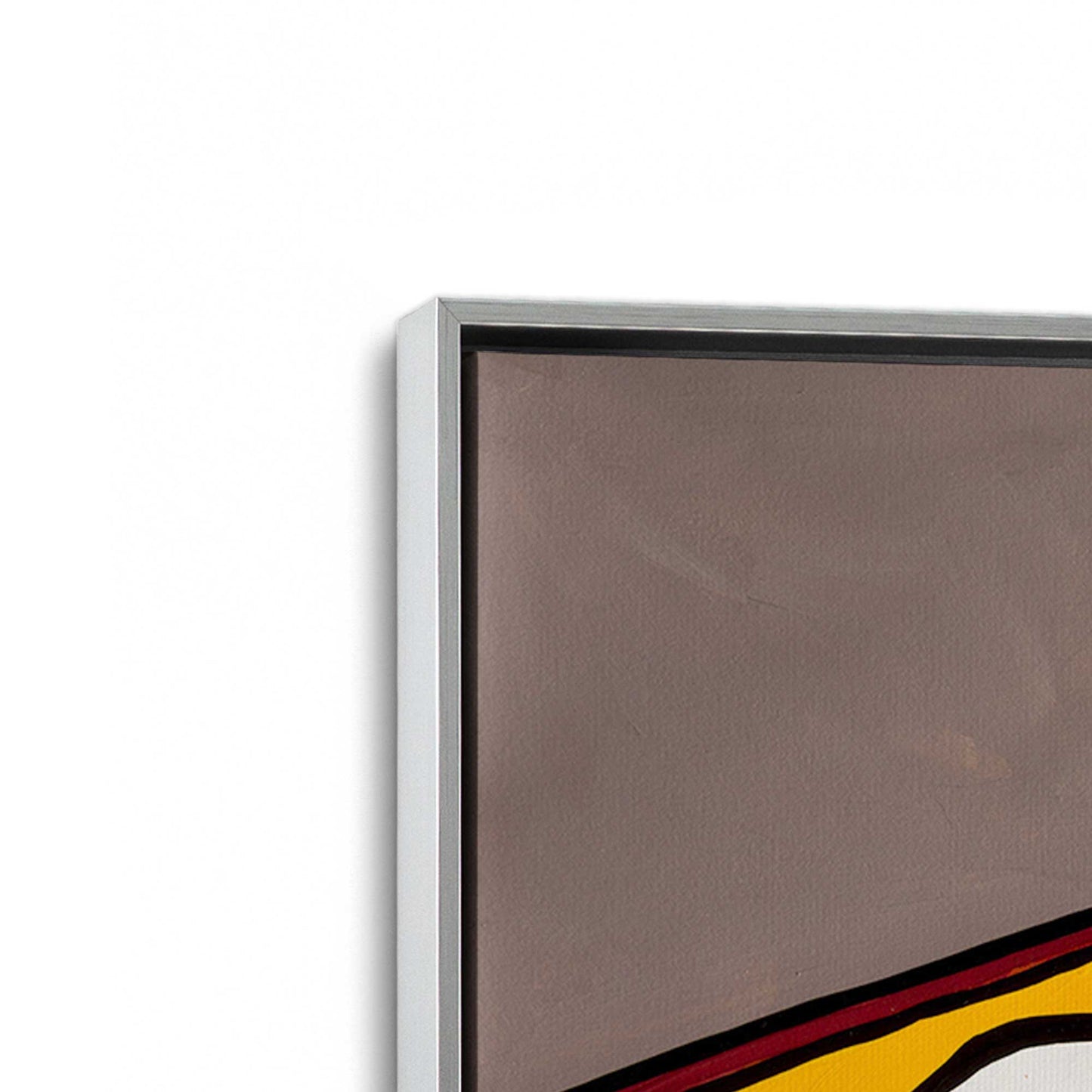 [Color:Polished Chrome], Picture of art in a Polished Chrome frame at an angle