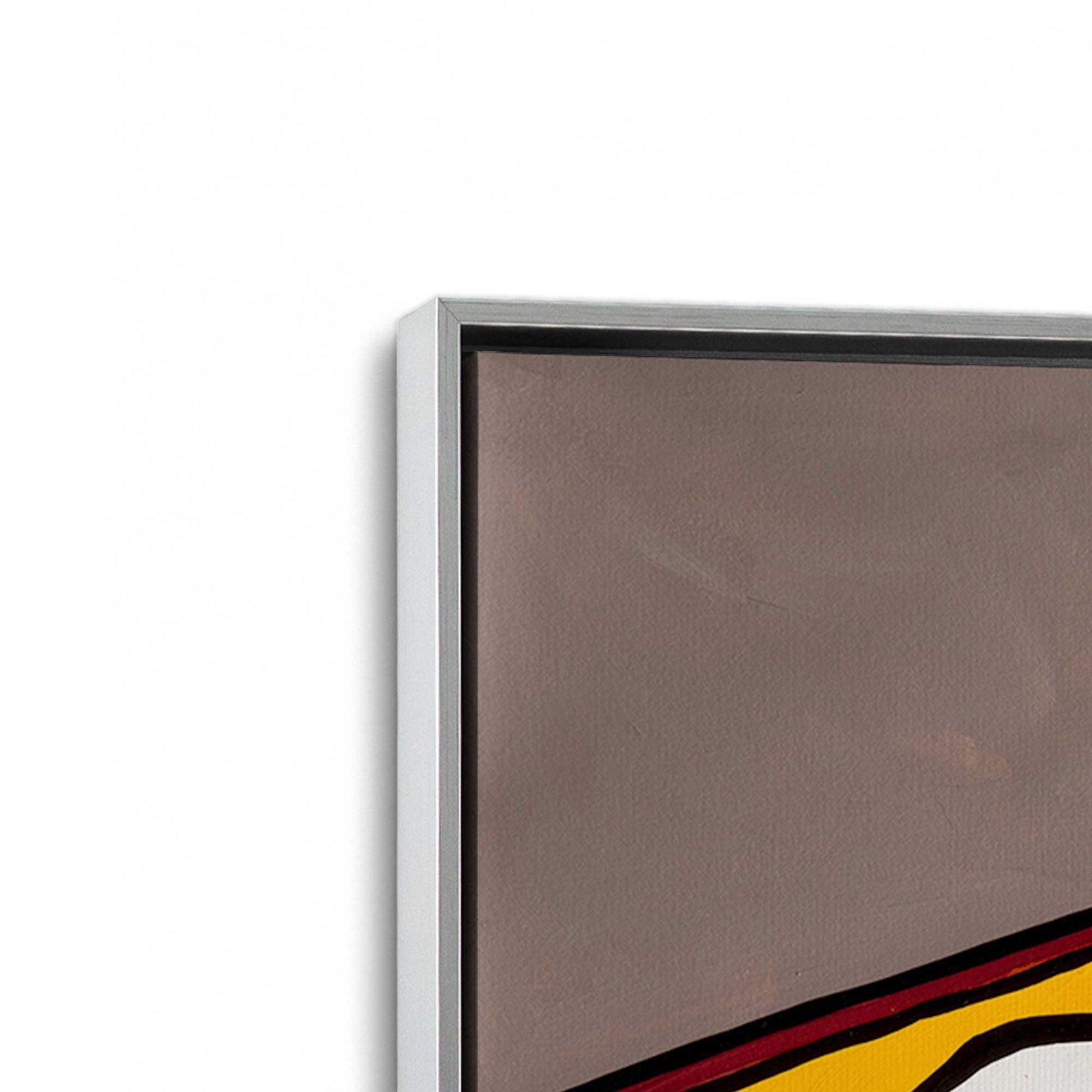 [Color:Polished Chrome], Picture of art in a Polished Chrome frame at an angle