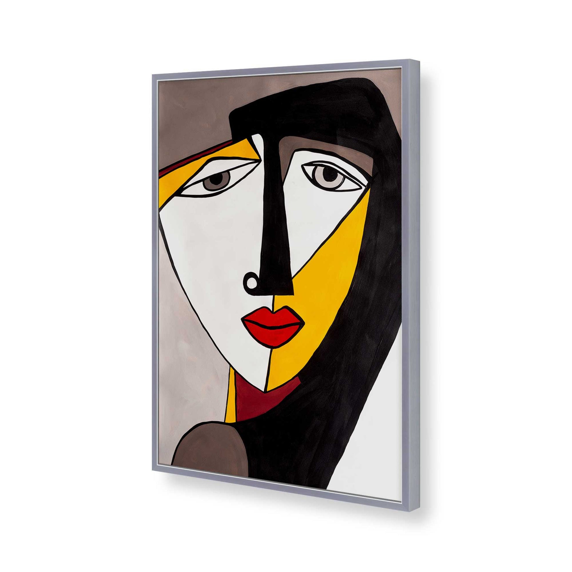 [Color:Polished Chrome], Picture of art in a Polished Chrome frame of the corner
