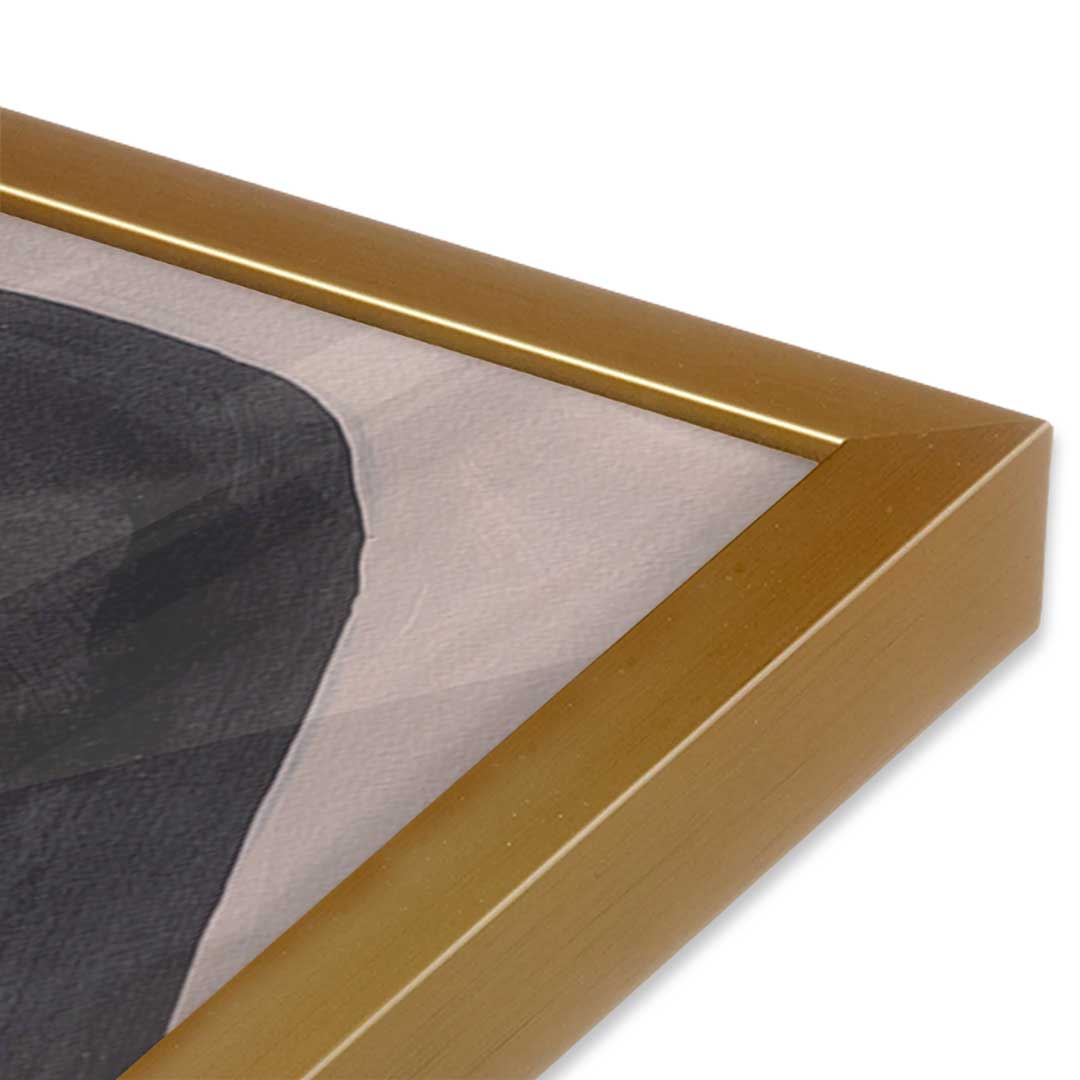 [Color:Polished Gold], Picture of art in a Polished Gold frame at an angle