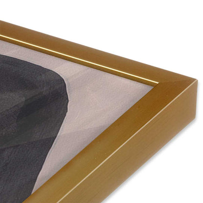 [Color:Polished Gold], Picture of art in a Polished Gold frame at an angle