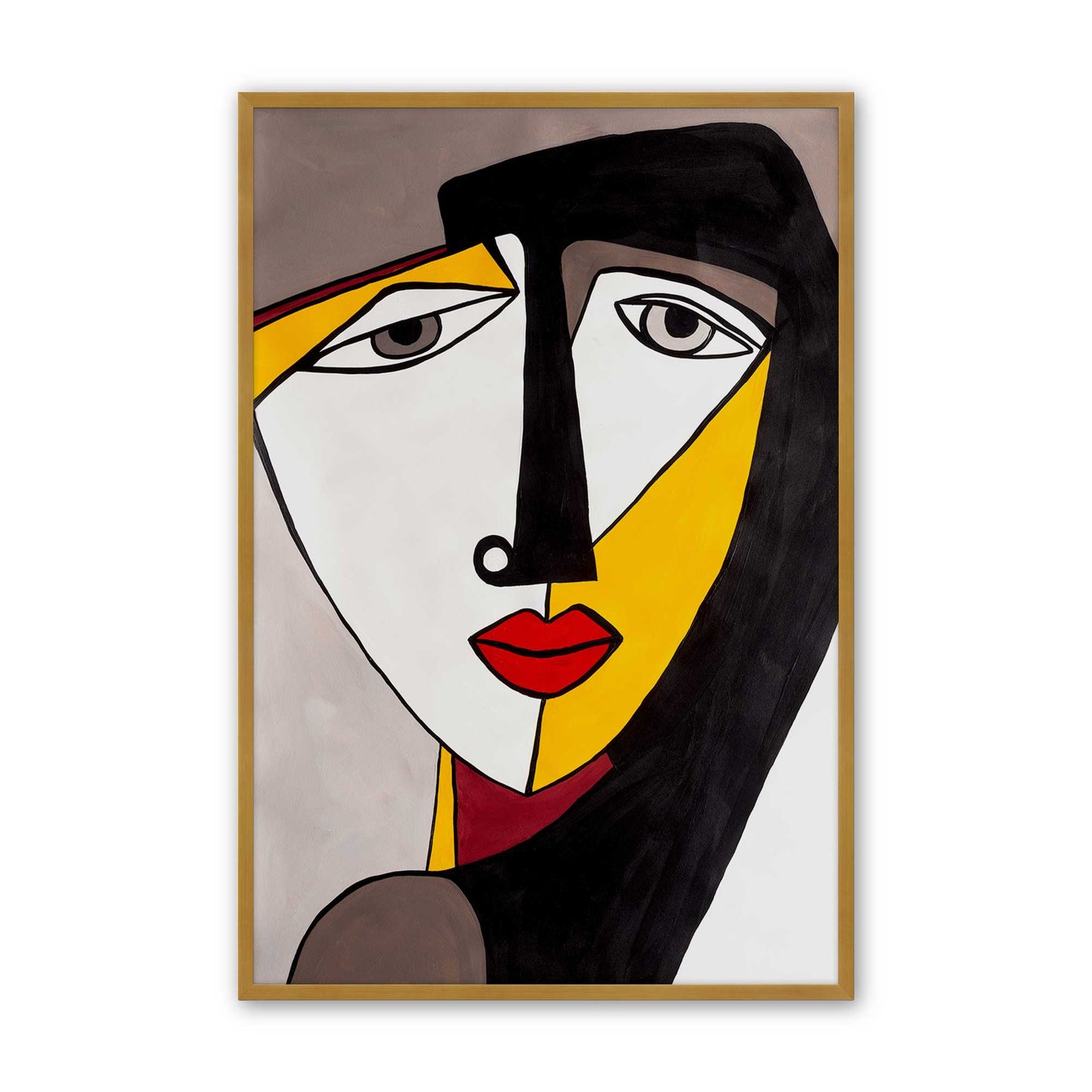 [Color:Polished Gold], Picture of art in a Polished Gold frame