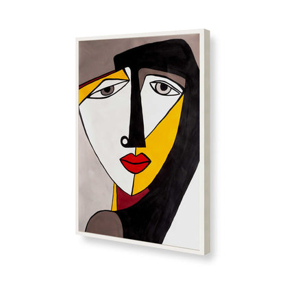 [Color:Opaque White], Picture of art in a Opaque White frame of the corner