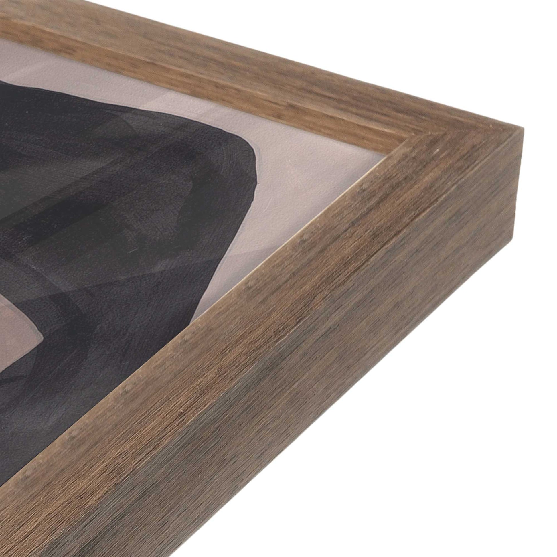 [Color:Walnut], Picture of art in a Walnut frame at an angle