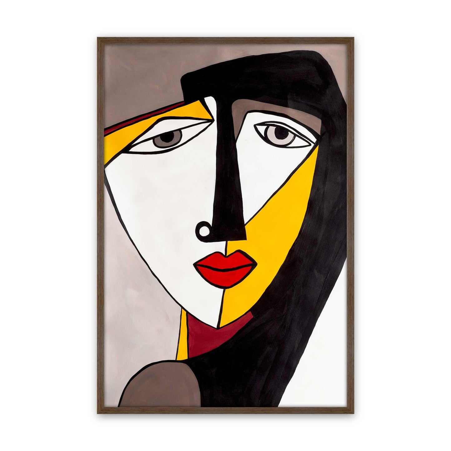 [Color:Walnut], Picture of art in a Walnut frame