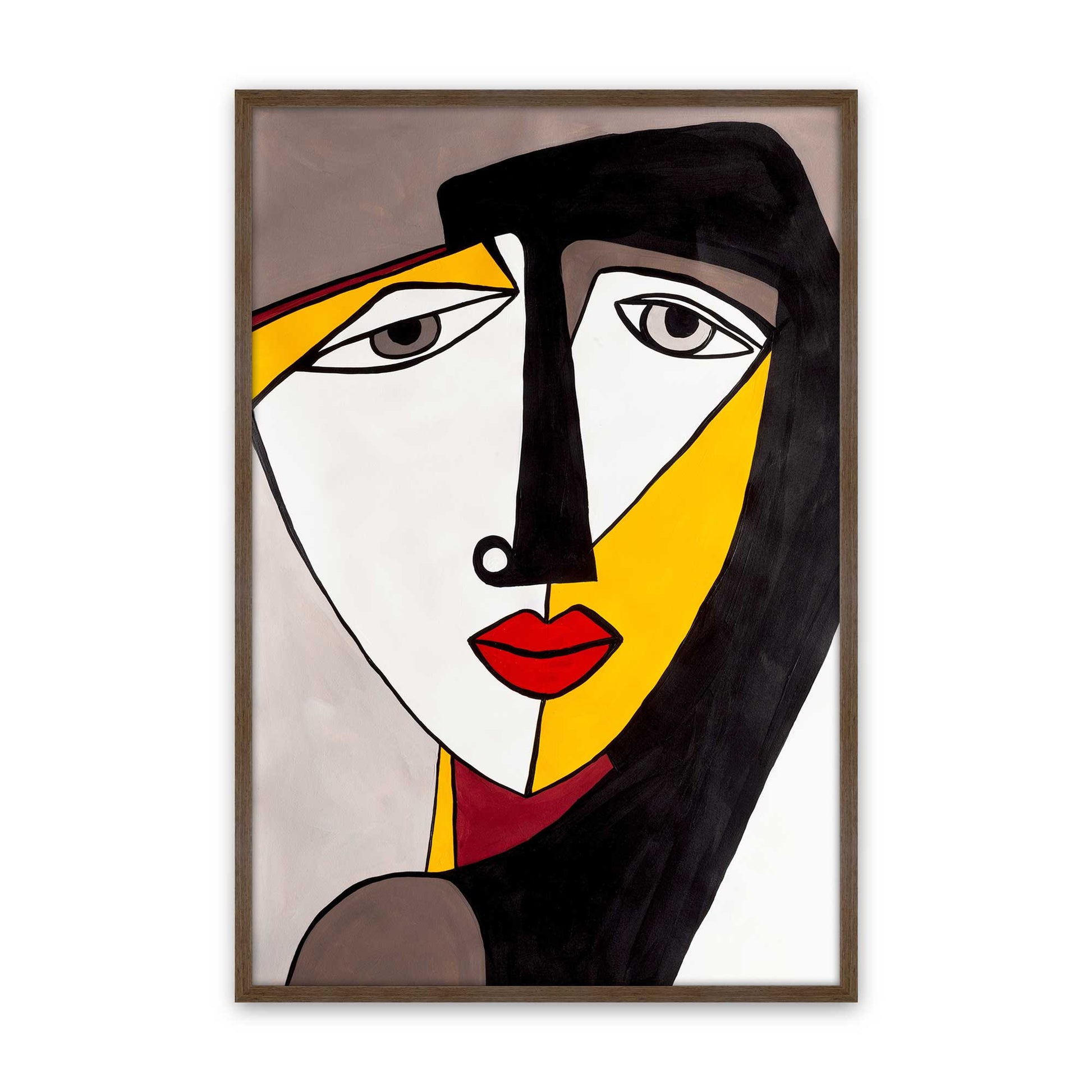 [Color:Walnut], Picture of art in a Walnut frame