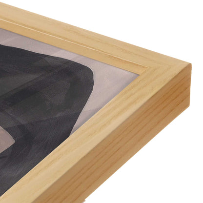 [Color:American Maple], Picture of art in a American Maple frame at an angle