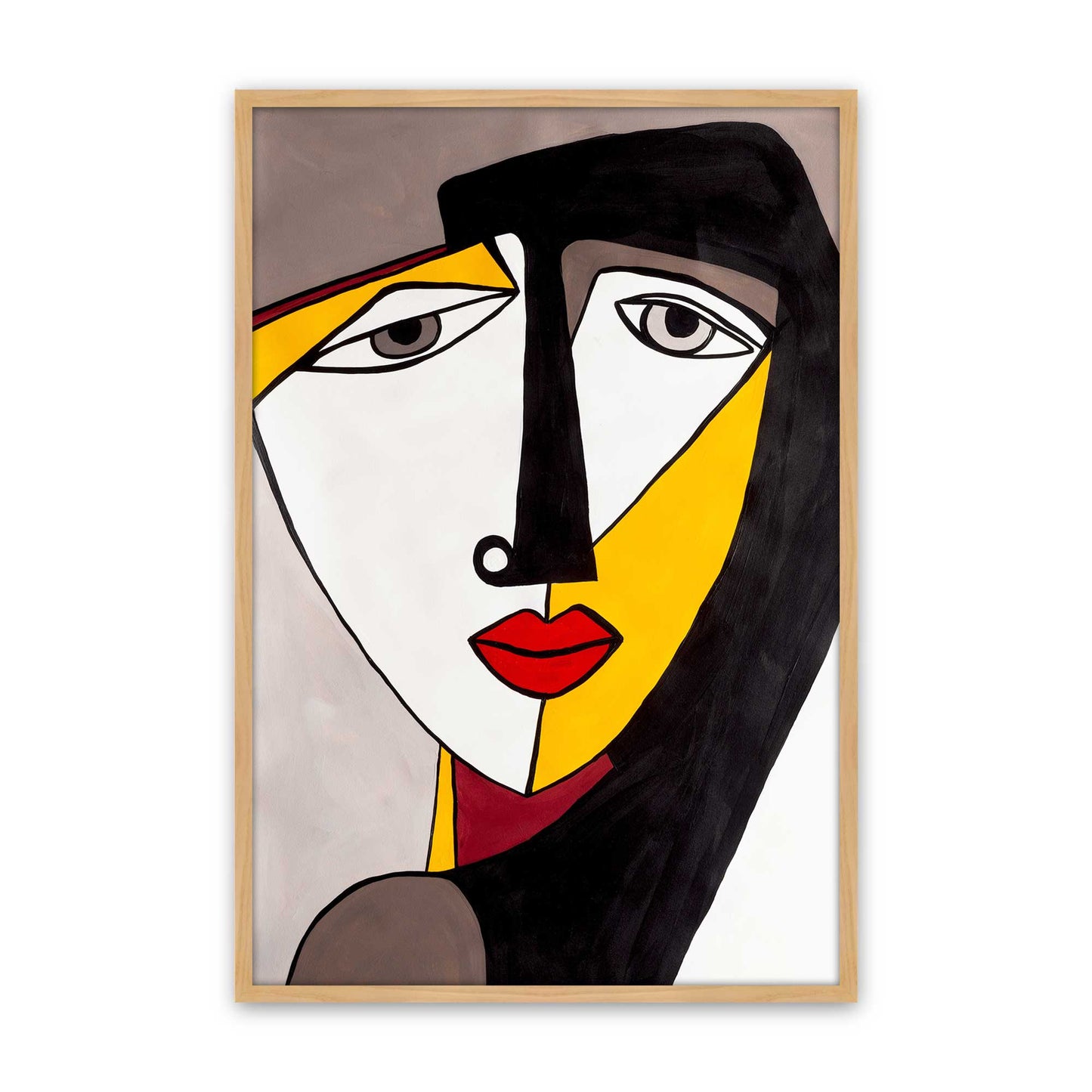 [Color:American Maple], Picture of art in a American Maple frame