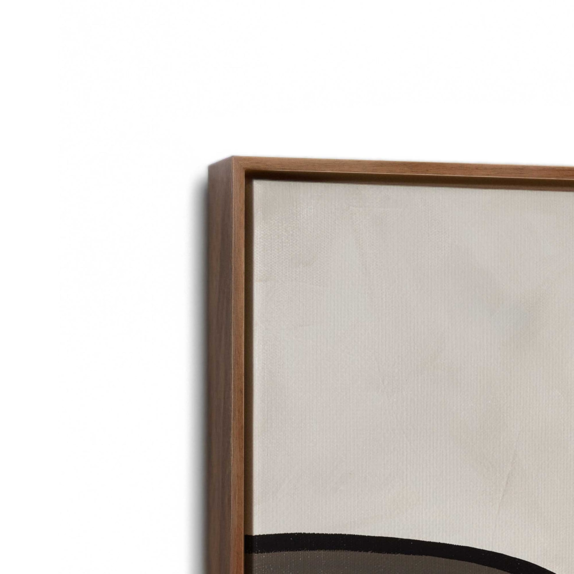 [Color:Walnut], Picture of art in a Walnut frame at an angle