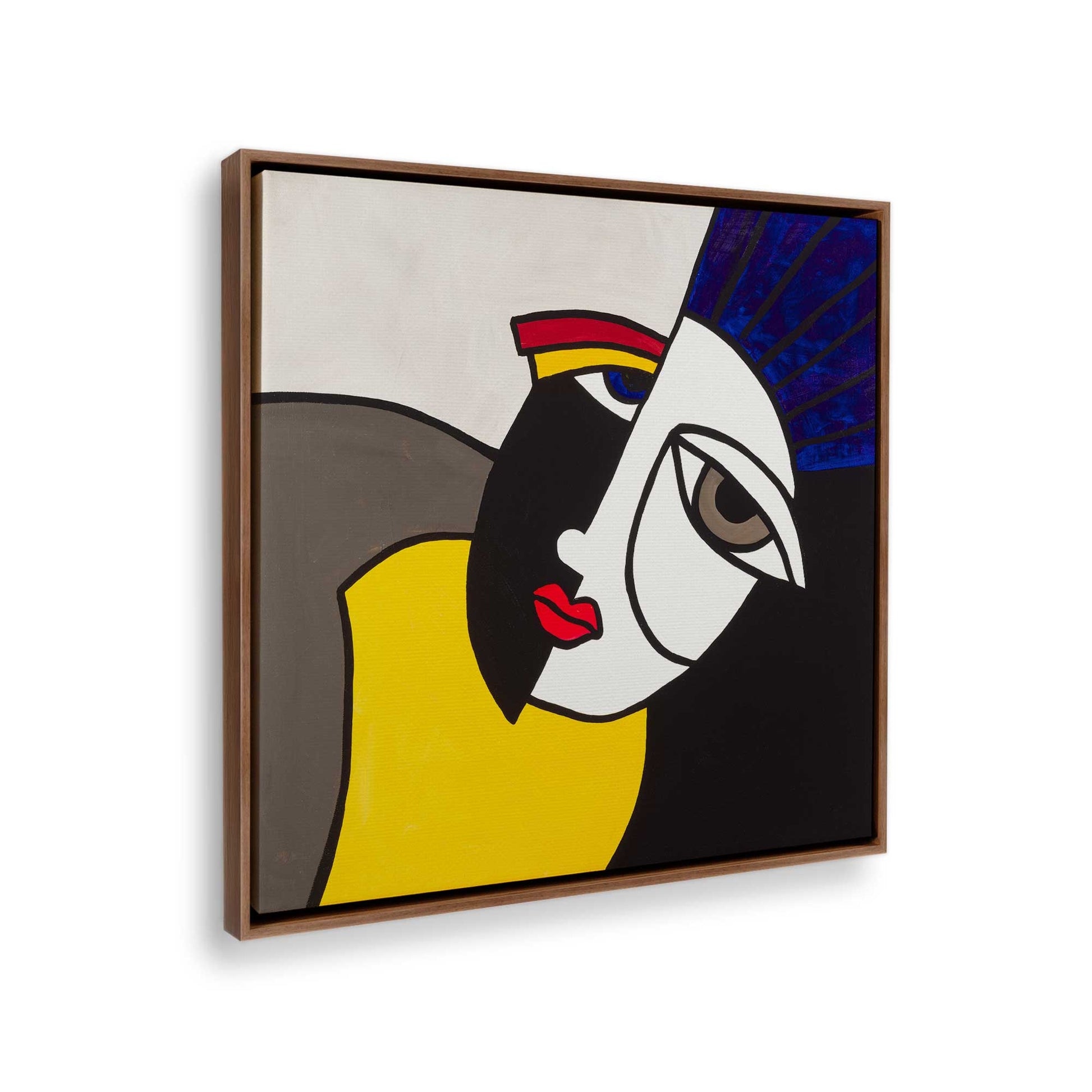[Color:Walnut], Picture of the corner of the art