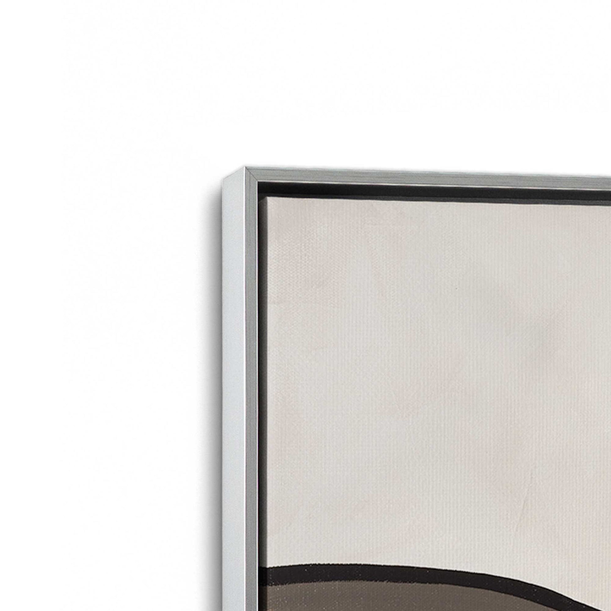 [Color:Polished Chrome], Picture of art in a Polished Chrome frame at an angle