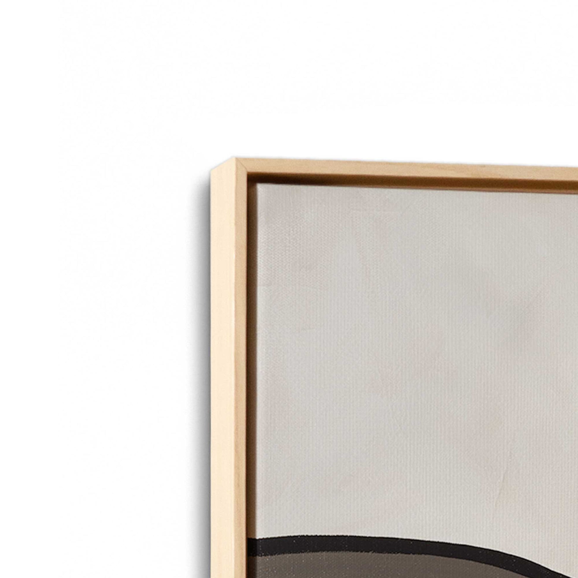 [Color:American Maple], Picture of art in a American Maple frame at an angle