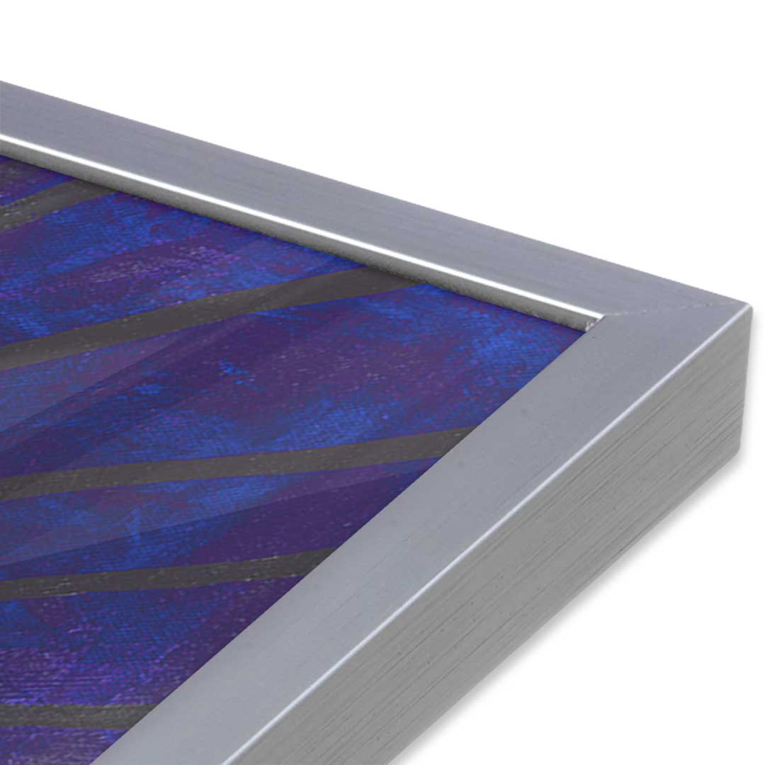 [Color:Polished Chrome], Picture of art in a Polished Chrome frame at an angle
