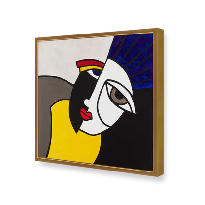 [Color:Polished Gold], Picture of art in a Polished Gold frame of the corner