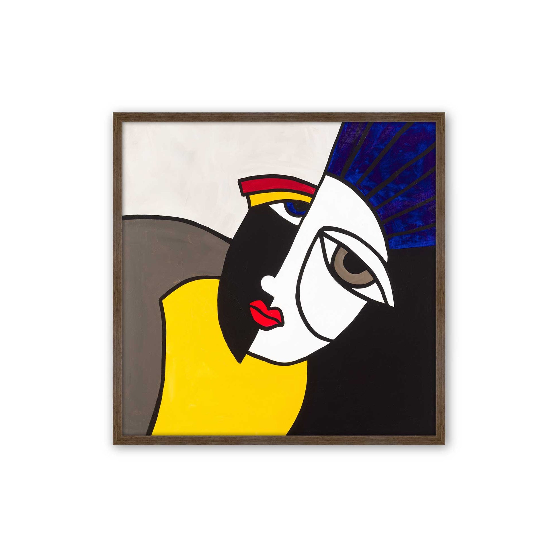 [Color:Walnut], Picture of art in a Walnut frame