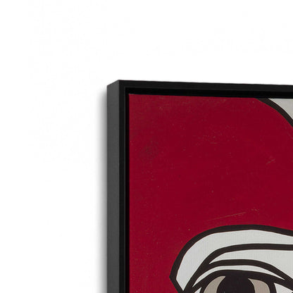 [Color:Satin Black], Picture of art in a Satin Black frame at an angle