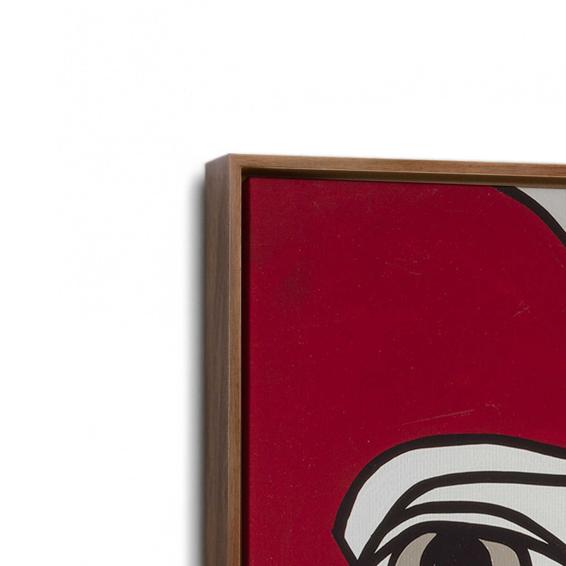 [Color:Walnut], Picture of art in a Walnut frame at an angle