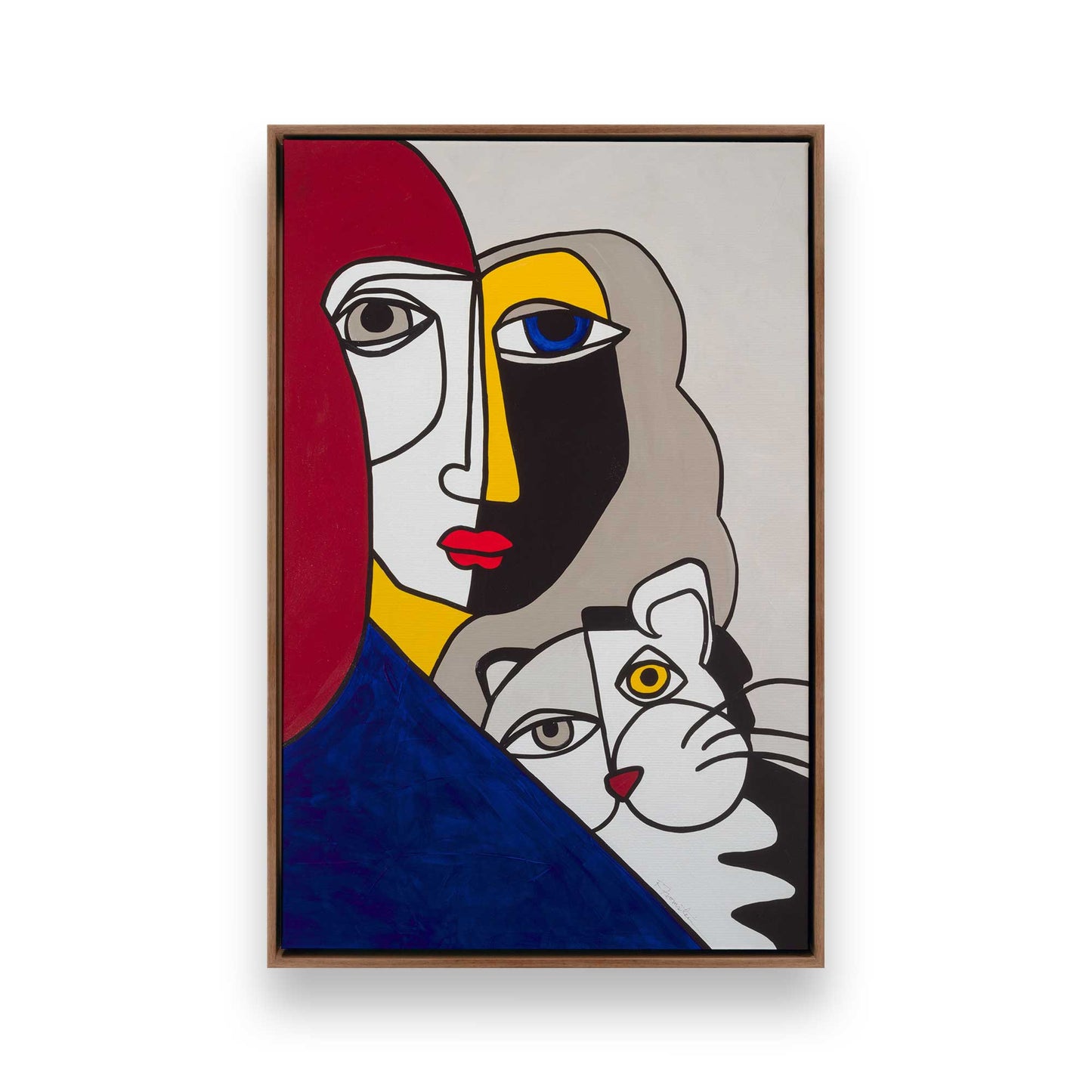 [Color:Walnut], Picture of art in a Walnut frame