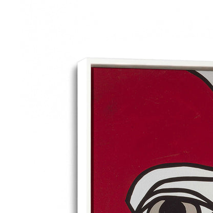 [Color:Opaque White], Picture of art in a White frame at an angle