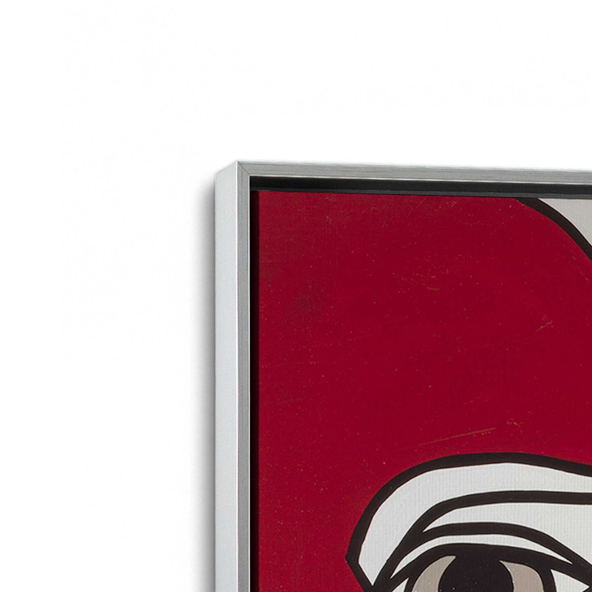 [Color:Polished Chrome], Picture of art in a Polished Chrome frame at an angle