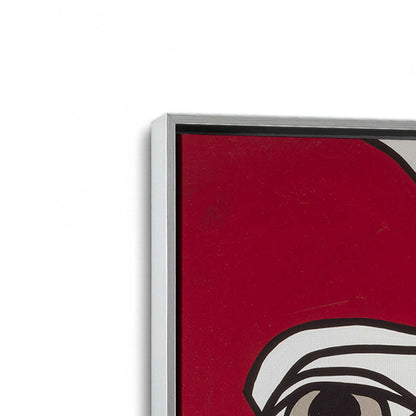 [Color:Polished Chrome], Picture of art in a Polished Chrome frame at an angle