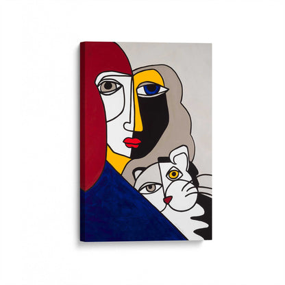 [Color:Stretched Canvas], Picture of art at an angle