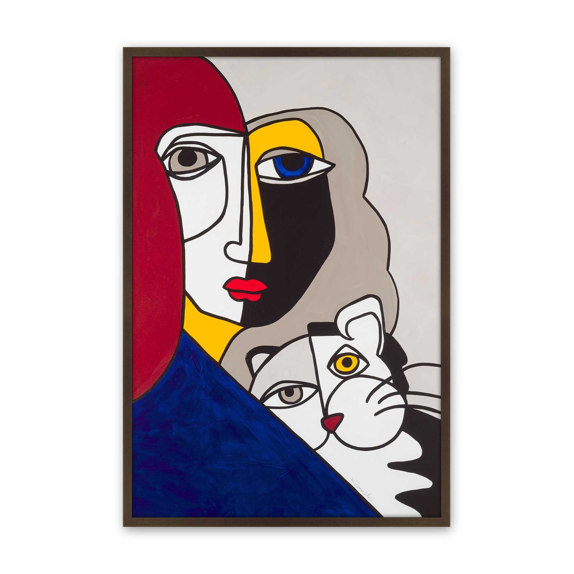 [Color:Belvinder Brown], Picture of art in a Belvinder Brown frame