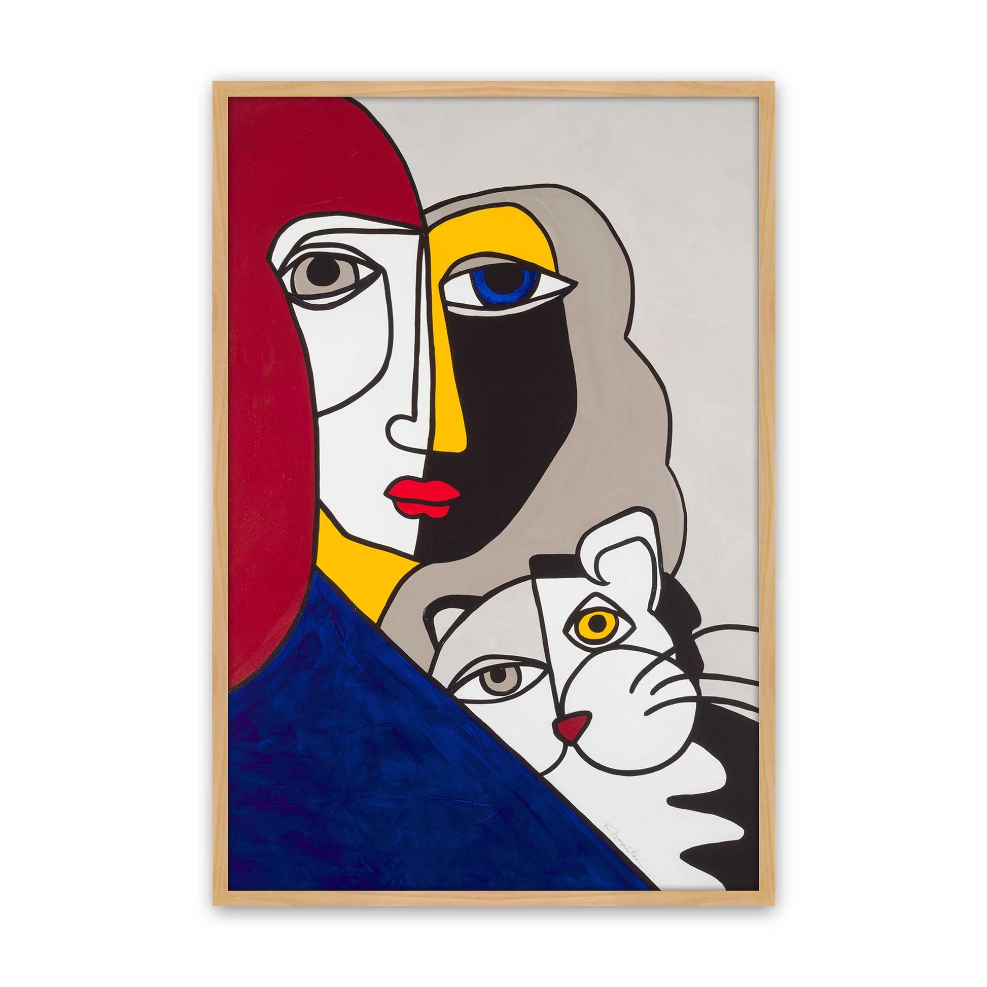 [Color:American Maple], Picture of art in a American Maple frame