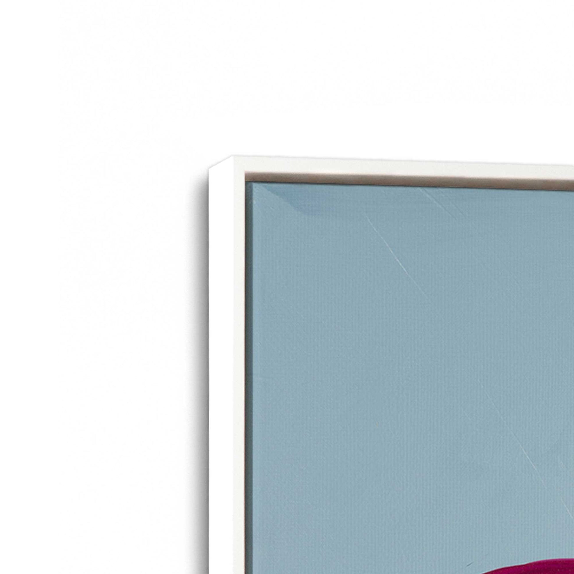 [Color:Opaque White], Picture of art in a White frame at an angle