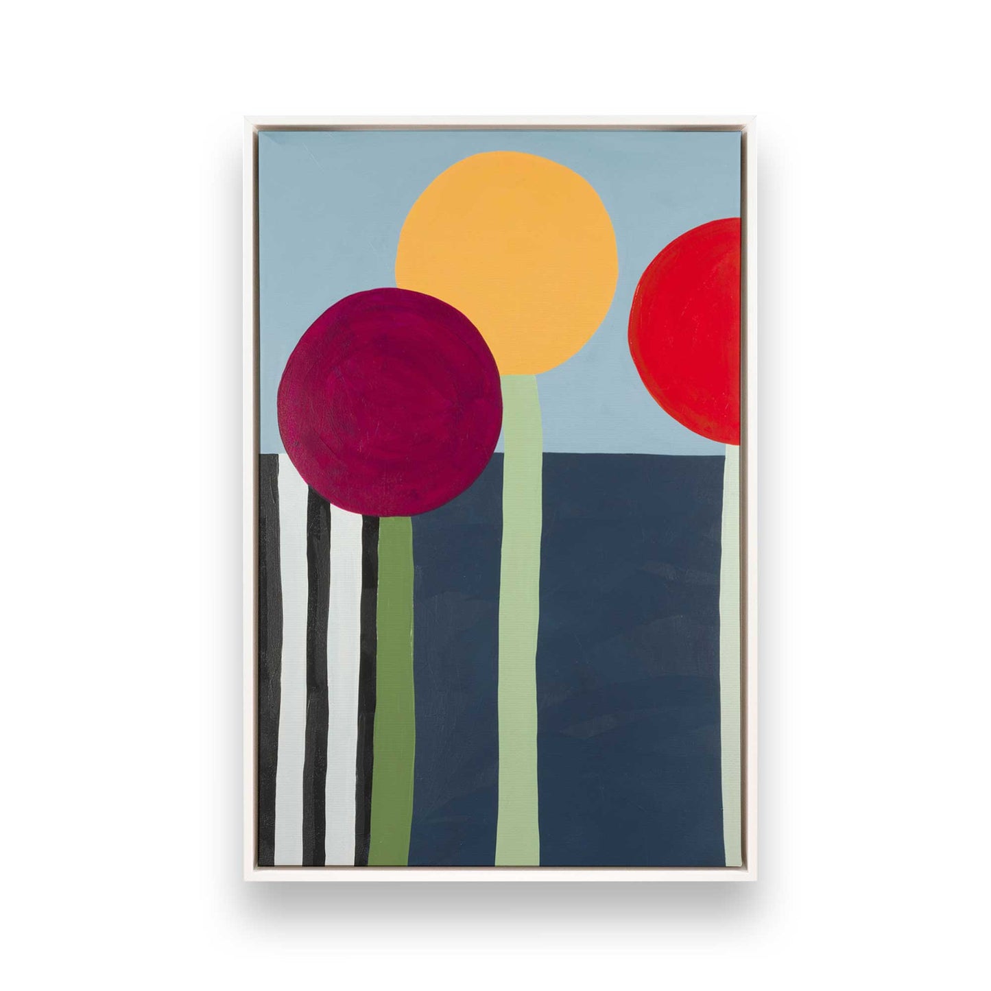 [Color:Opaque White], Picture of art in a White frame