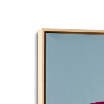 [Color:American Maple], Picture of art in a American Maple frame at an angle