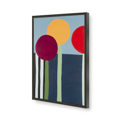[Color:Satin Black], Picture of art in a Satin Black frame of the corner