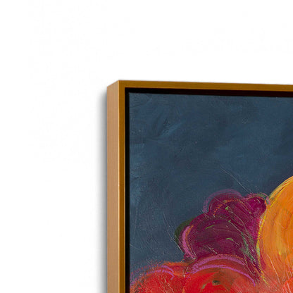 [Color:Polished Gold], Picture of art in a Polished Gold frame at an angle