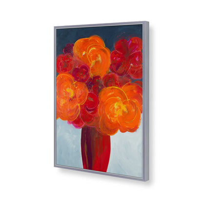 [Color:Polished Chrome], Picture of art in a Polished Chrome frame of the corner