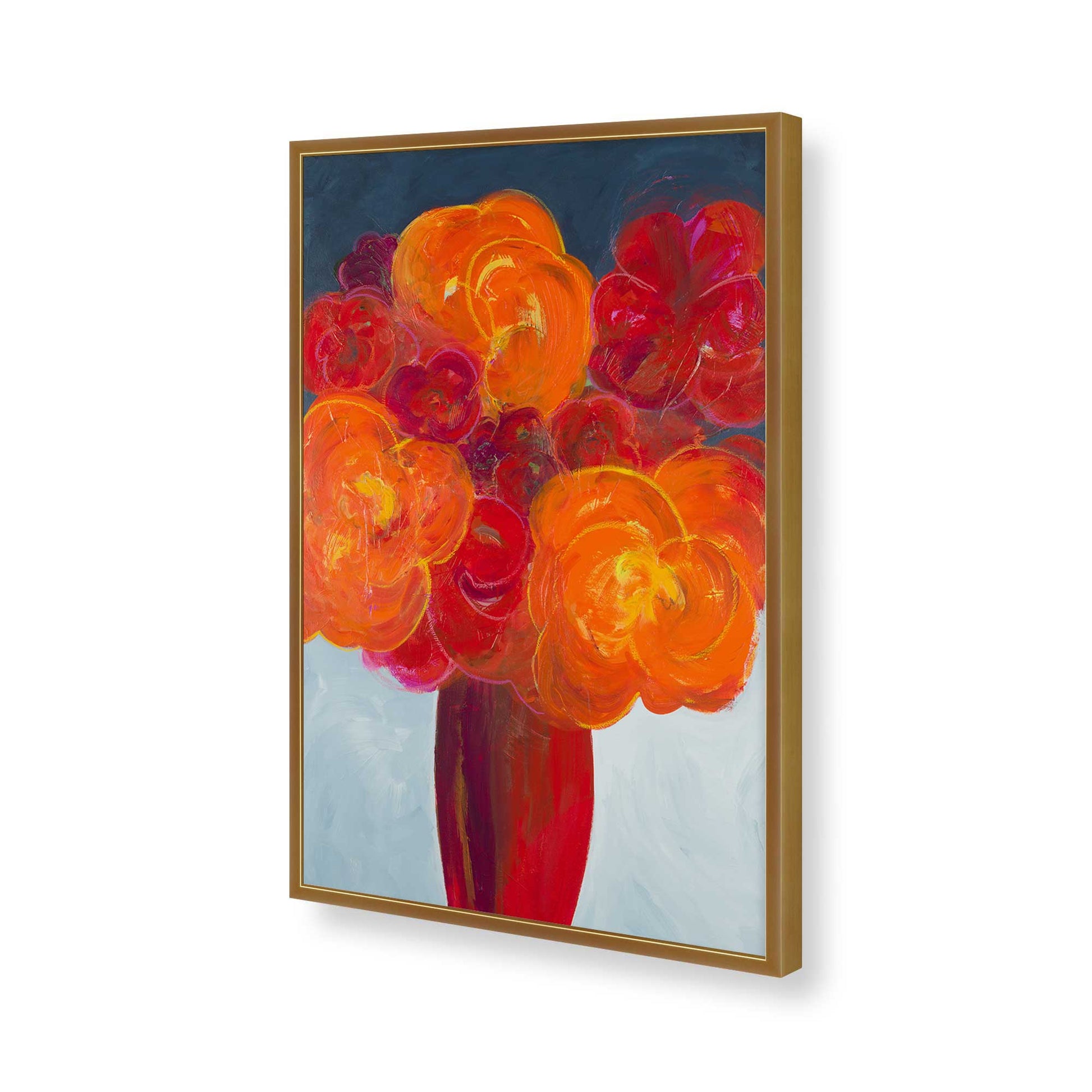 [Color:Polished Gold], Picture of art in a Polished Gold frame of the corner
