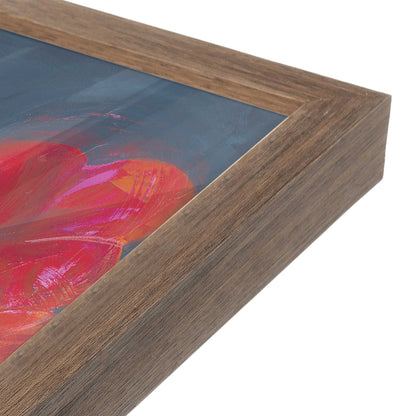 [Color:Walnut], Picture of art in a Walnut frame at an angle