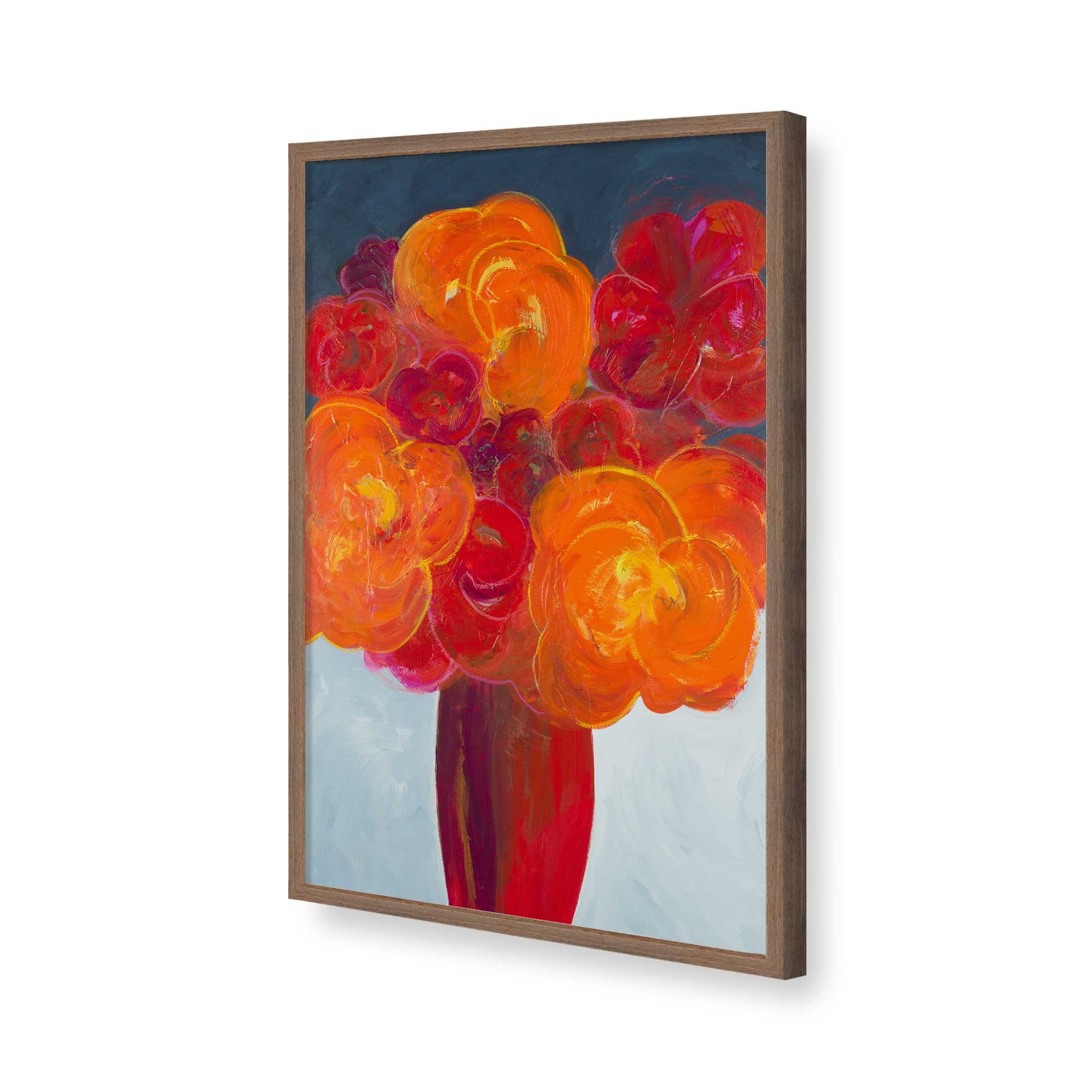[Color:Walnut], Picture of art in a Walnut frame of the corner