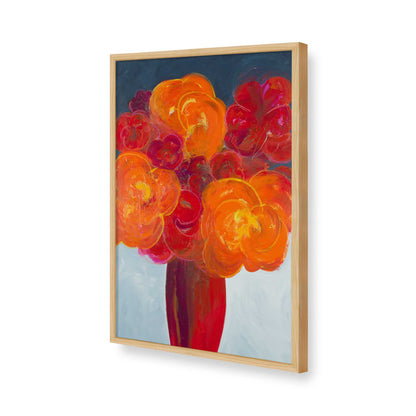[Color:American Maple], Picture of art in a American Maple frame of the corner